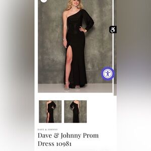 Dave & Johnny Prom Dress Size 1/2